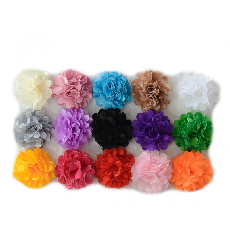 2" Satin Puff Flower