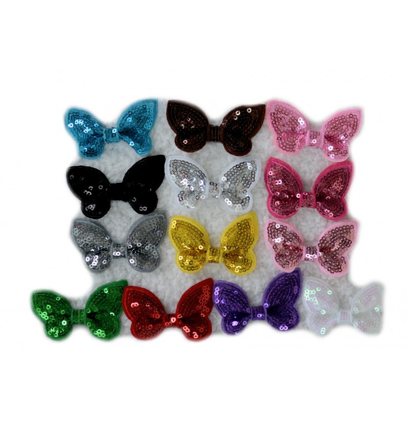 2" Butterfly Sequin Bow