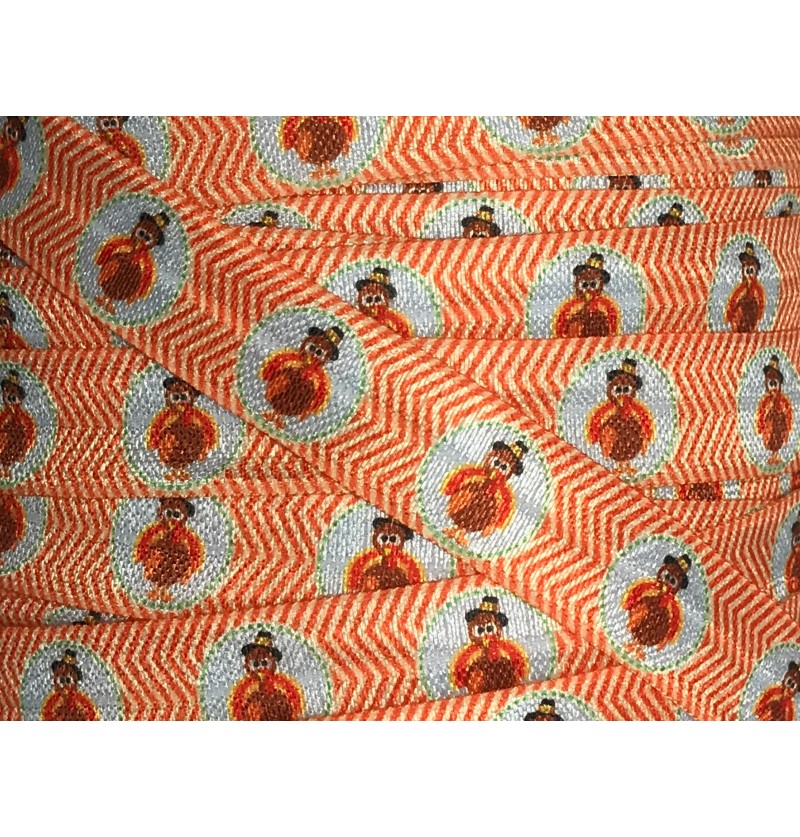 Chevron Turkeys 5/8" Fold...