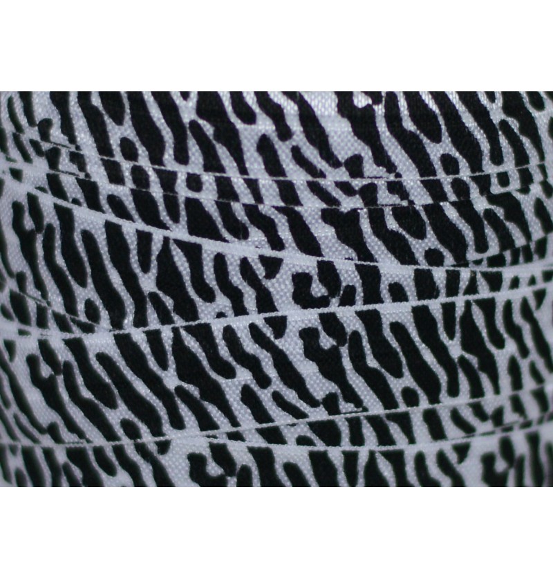 Zebra Prints 5/8" Fold Over...
